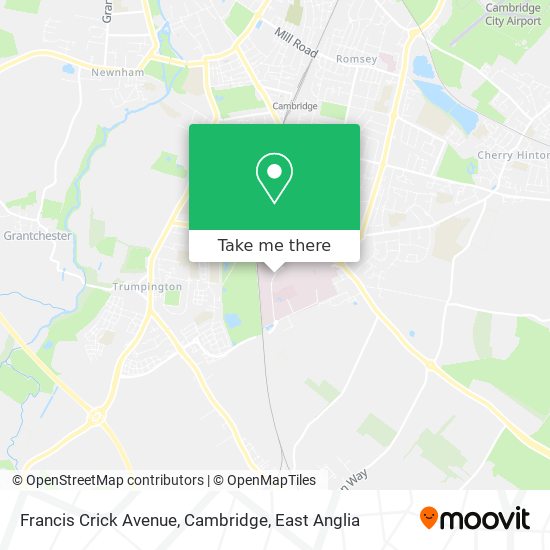 Francis Crick Avenue, Cambridge map