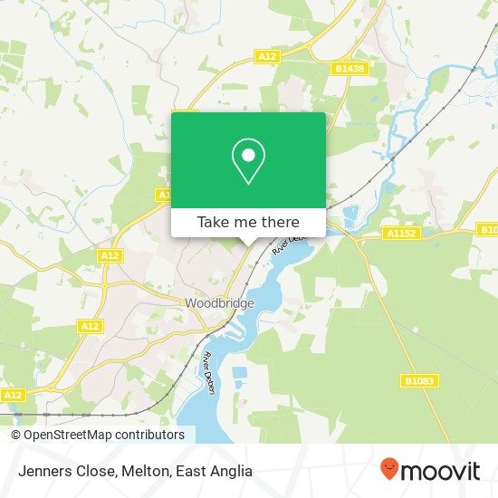 Jenners Close, Melton map