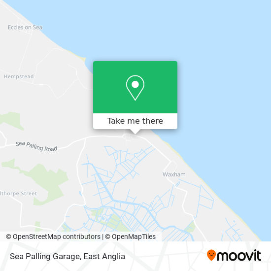 Sea Palling Garage map