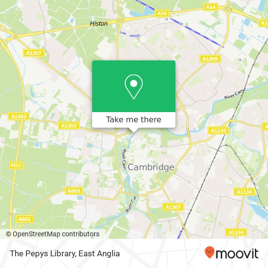 The Pepys Library, Cambridge Cambridge map