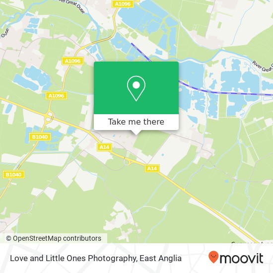 Love and Little Ones Photography, Headlands Fenstanton Huntingdon PE28 9LP map