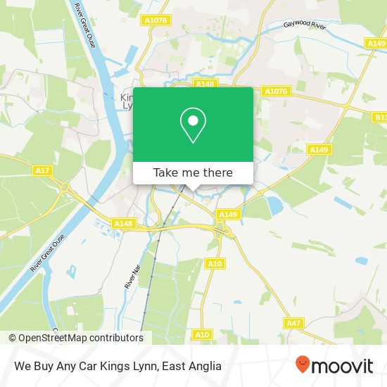 We Buy Any Car Kings Lynn, Hansa Road King's Lynn King's Lynn PE30 4 map