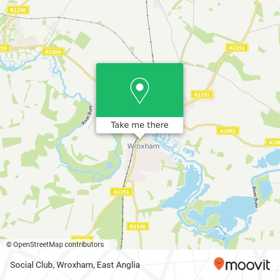 Social Club, Wroxham map