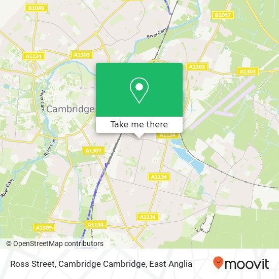 Ross Street, Cambridge Cambridge map