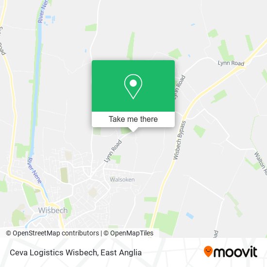 Ceva Logistics Wisbech map