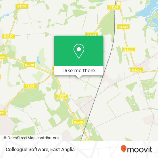 Colleague Software, Witchcraft Way Rackheath Norwich NR13 6 map