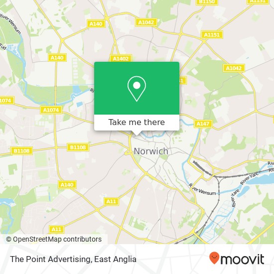 The Point Advertising, Woolgate Court Norwich Norwich NR2 4 map
