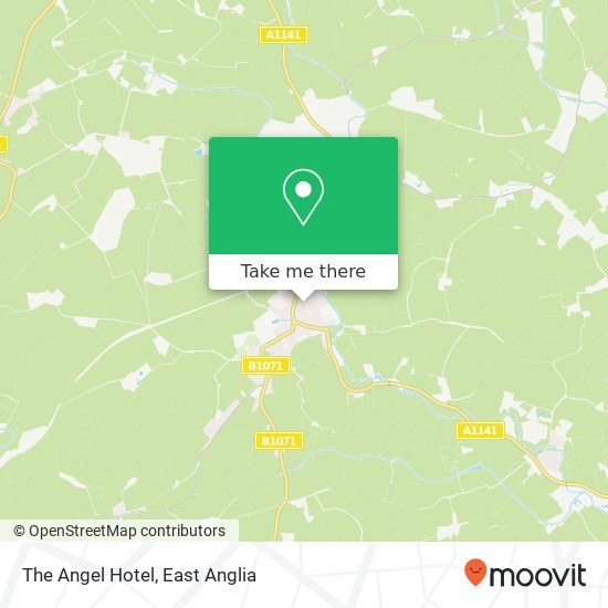 The Angel Hotel, Market Place Lavenham Sudbury CO10 9 map