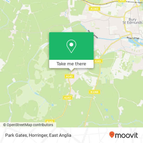 Park Gates, Horringer map