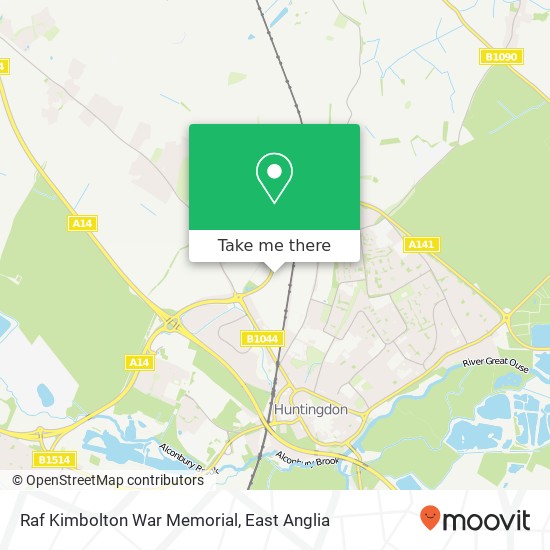 Raf Kimbolton War Memorial map