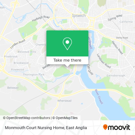 Monmouth Court Nursing Home map