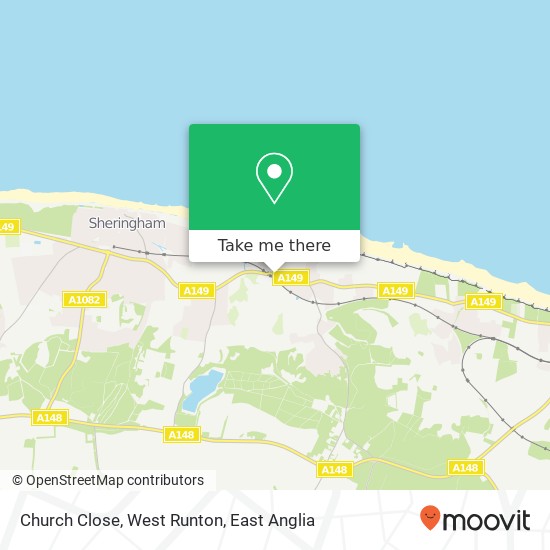 Church Close, West Runton map