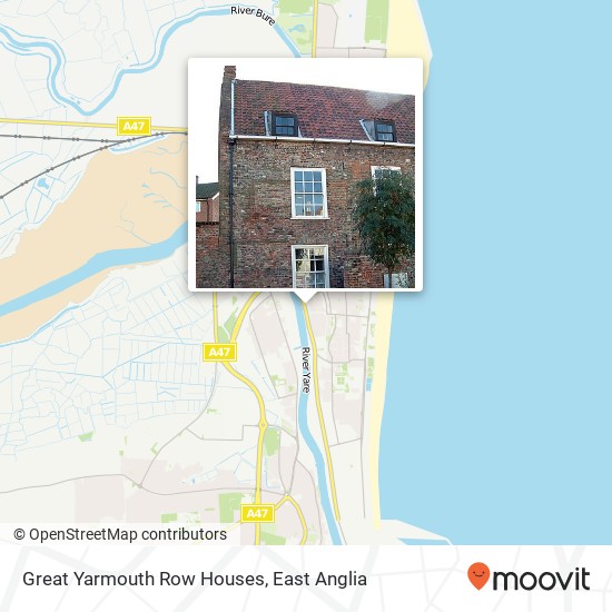 Great Yarmouth Row Houses map