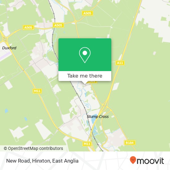 New Road, Hinxton map