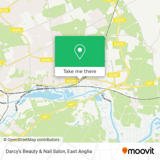 Darcy's Beauty & Nail Salon map
