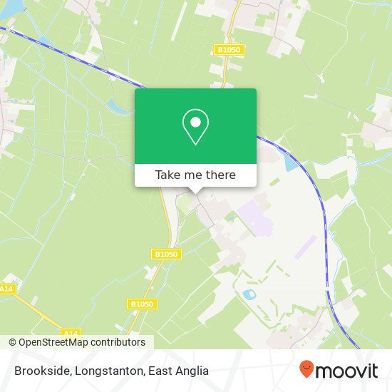 Brookside, Longstanton map