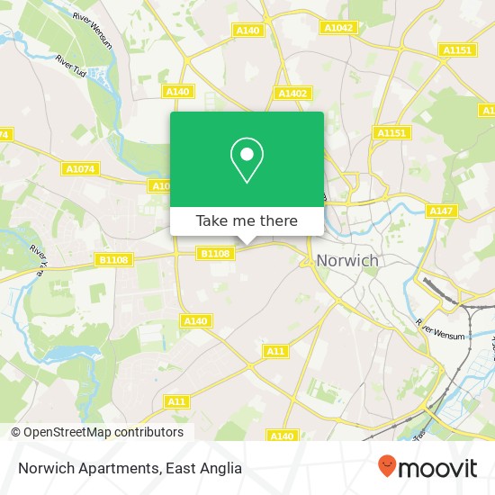 Norwich Apartments, Earlham Road Norwich Norwich NR2 3RF map