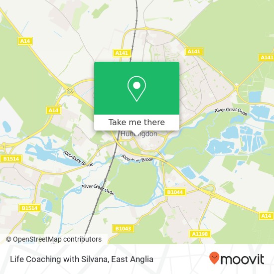 Life Coaching with Silvana, 1B George Street Huntingdon Huntingdon PE29 3 map