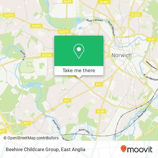 Beehive Childcare Group, Colman Road Norwich Norwich NR4 7 map
