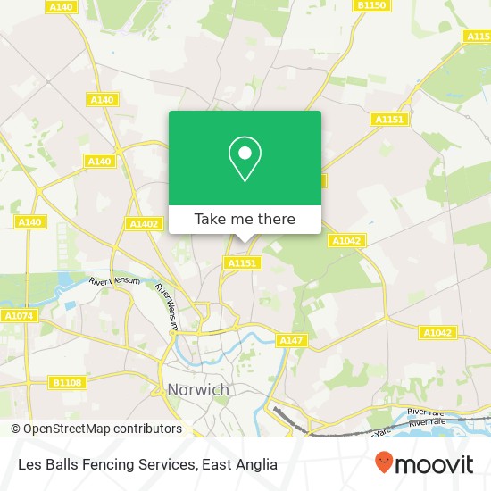 Les Balls Fencing Services, Denmark Opening Norwich Norwich NR3 4 map