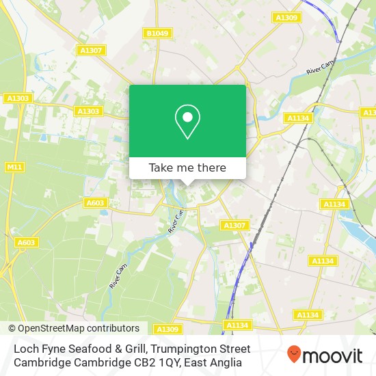 Loch Fyne Seafood & Grill, Trumpington Street Cambridge Cambridge CB2 1QY map