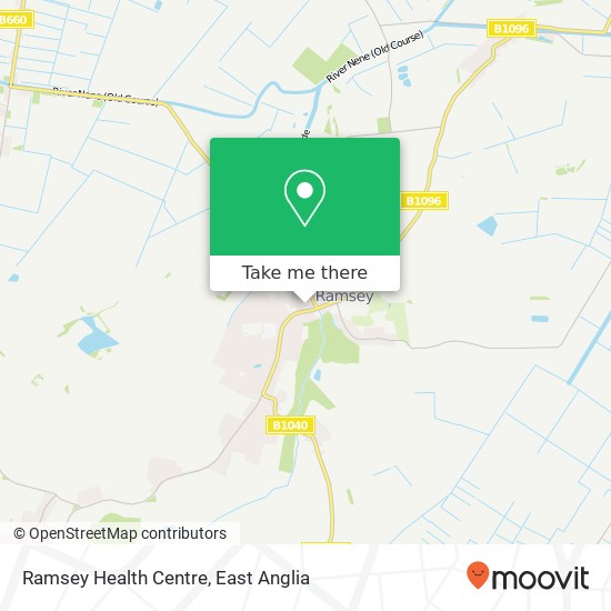 Ramsey Health Centre, Mews Close Ramsey Huntingdon PE26 1 map