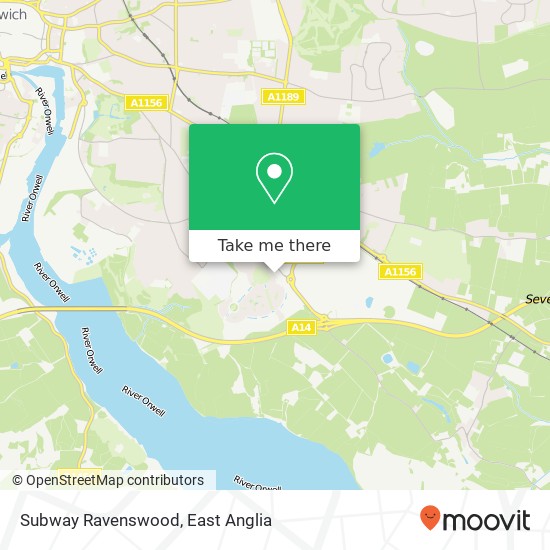 Subway Ravenswood, Hening House Ipswich Ipswich IP3 9 map