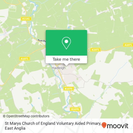 St Marys Church of England Voluntary Aided Primary, Stonehouse Road Hadleigh Ipswich IP7 5 map