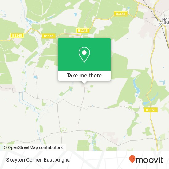 Skeyton Corner map