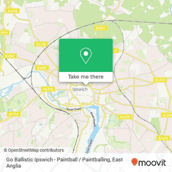 Go Ballistic Ipswich - Paintball / Paintballing map