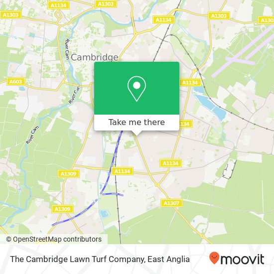 The Cambridge Lawn Turf Company, Hartington Grove Cambridge Cambridge CB1 7UA map