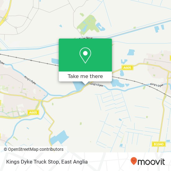 Kings Dyke Truck Stop map