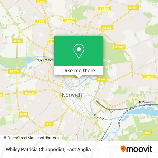 Whiley Patricia Chiropodist map