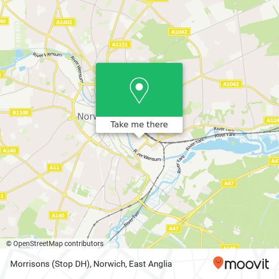 Morrisons (Stop DH), Norwich map