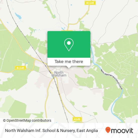 North Walsham Inf. School & Nursery, Manor Road North Walsham North Walsham NR28 9 map