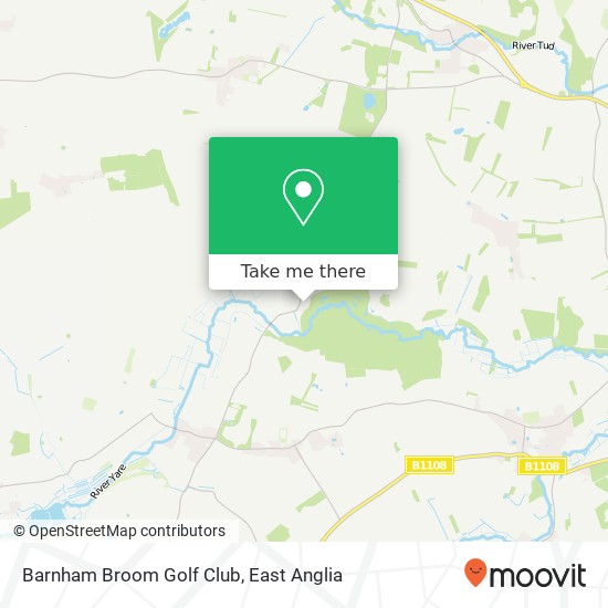 Barnham Broom Golf Club map