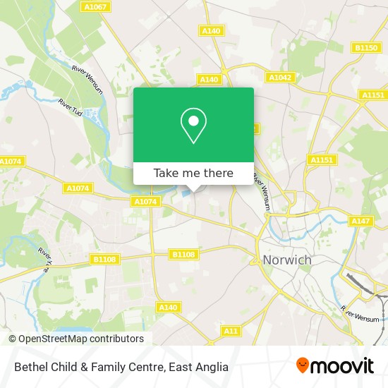 Bethel Child & Family Centre map