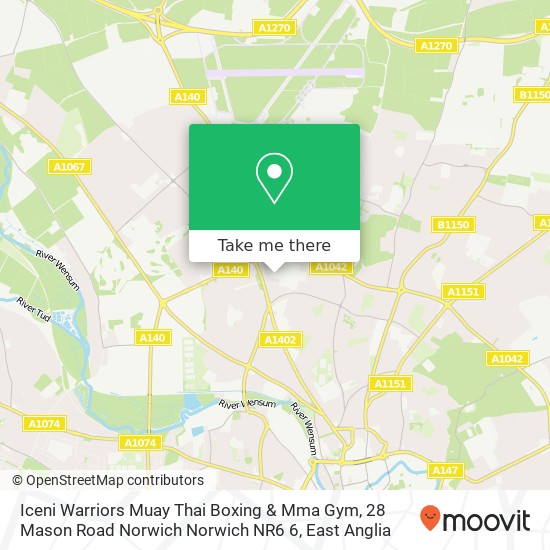 Iceni Warriors Muay Thai Boxing & Mma Gym, 28 Mason Road Norwich Norwich NR6 6 map