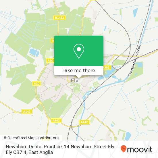 Newnham Dental Practice, 14 Newnham Street Ely Ely CB7 4 map
