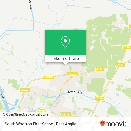 South Wootton First School, Church Lane King's Lynn King's Lynn PE30 3 map