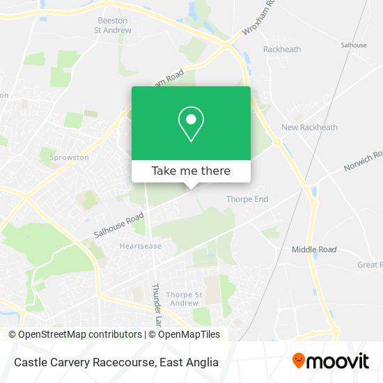 Castle Carvery Racecourse map