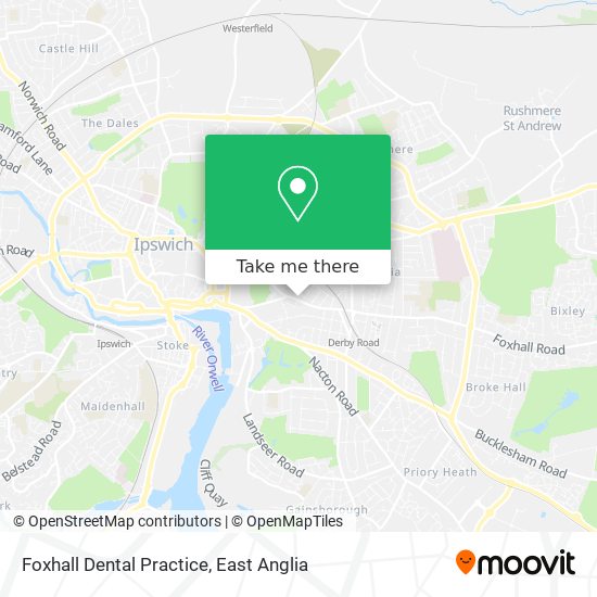 Foxhall Dental Practice map