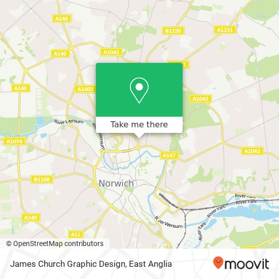 James Church Graphic Design, Silver Street Norwich Norwich NR3 4TT map