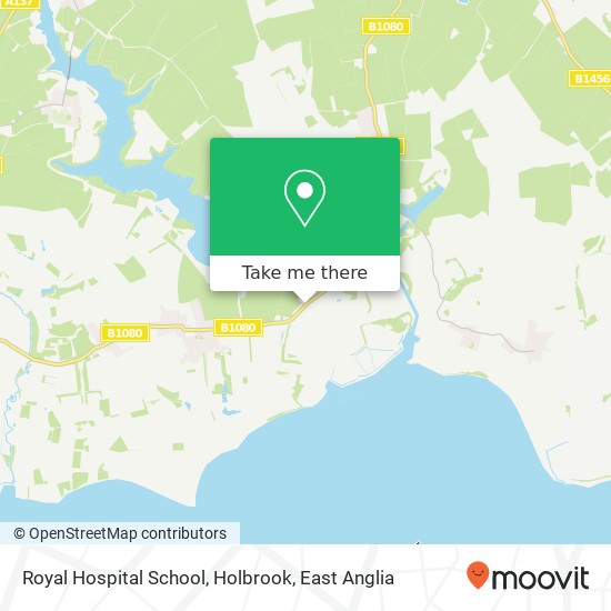 Royal Hospital School, Holbrook map