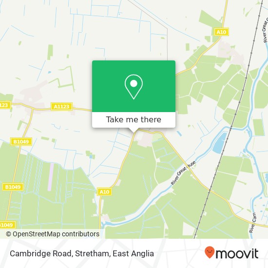 Cambridge Road, Stretham map