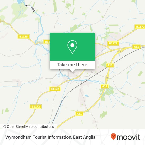 Wymondham Tourist Information map