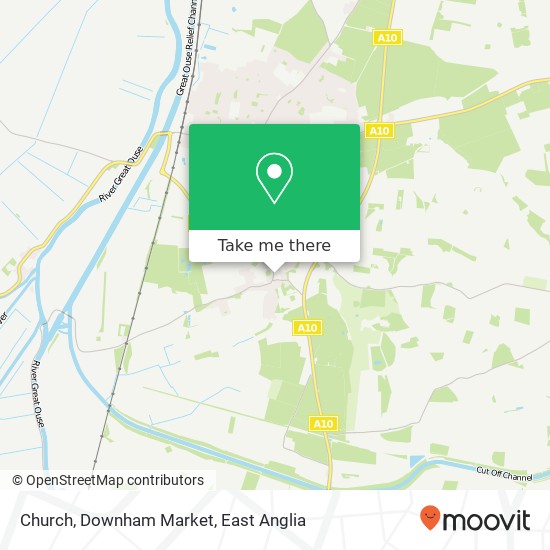 Church, Downham Market map