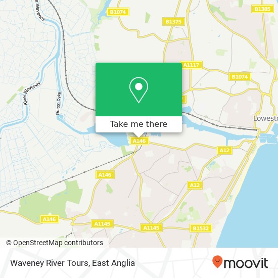 Waveney River Tours map