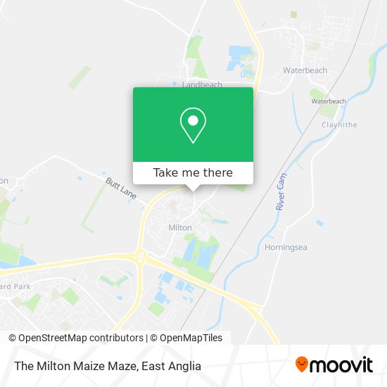 The Milton Maize Maze map