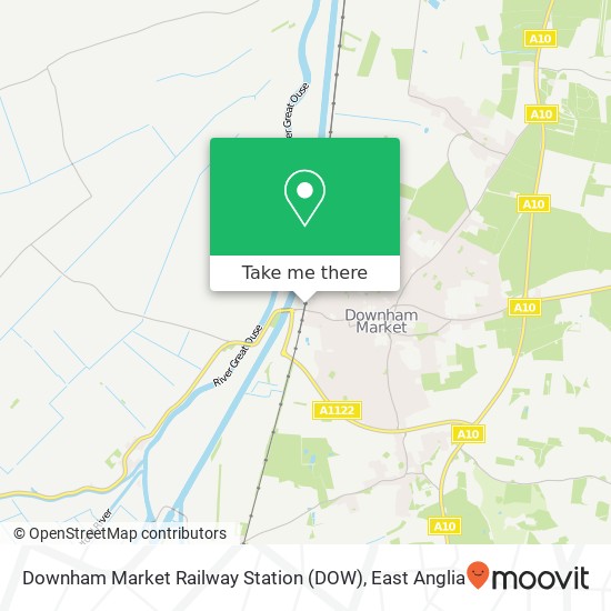 Downham Market Railway Station (DOW) map